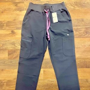 FIGS women high waisted Yola pants SMALL NIGHT SKY